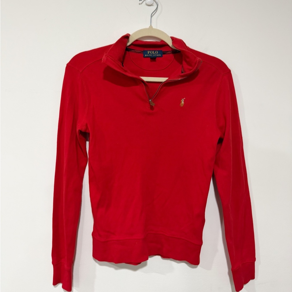 Polo Ralph Lauren Boys Cotton Quarter Zip Pullover Size M
